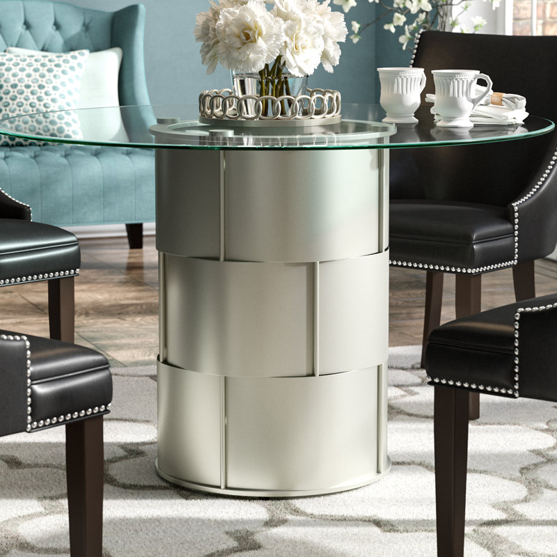 House of Hampton Cliburn Drum Dining Table & Reviews Wayfair